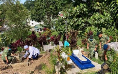 DEFENCE ACADEMY ROYAL BRUNEI ARMED FORCES HOLDS CLEANING CAMPAIGN FOR MUSLIM CEMETERIES