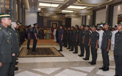 APPOINTMENT CEREMONY FOR THE 20th INTAKE OF OFFICER CADET SCHOOL DEFENCE ACADEMY RBAF
