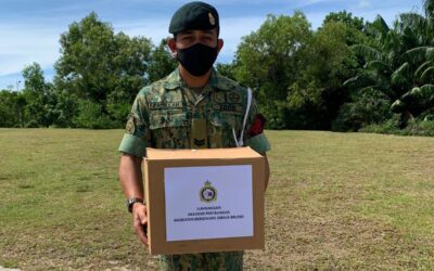 DEFENCE ACADEMY ROYAL RBUNEI ARMED FORCES HANDED DONATIONS TO QUARANTINED PERSONNEL