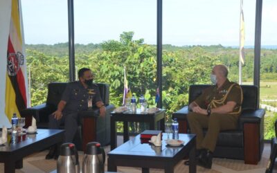 ACTING COMMANDANT DEFENCE ACADEMY ROYAL BRUNEI ARMED FORCES RECEIVES FAREWELL CALL FROM THE AUSTRALIAN DEFENCE ADVISER TO BRUNEI DARUSSALAM