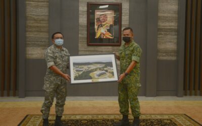 FAREWELL CEREMONY FOR DEFENCE ACADEMY ROYAL BRUNEI ARMED FORCES PERSONNEL AND PRESENTATION OF DONATION