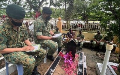 DEFENCE ACADEMY RBAF HOLDS CEMETERY CLEANING CAMPAIGN AND RECITAL OF TAHLIL AT MUSLIM CEMETERIES