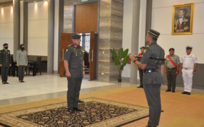 BADGE PRESENTATION FOR NEWLY APPOINTED ACADEMY SERGEANT MAJOR