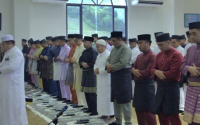 DEFENCE ACADEMY ROYAL BRUNEI ARMED FORCES HELD HARI RAYA AIDILADHA PRAYER 1446 HIJRAH