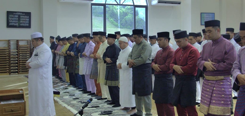 DEFENCE ACADEMY ROYAL BRUNEI ARMED FORCES HELD HARI RAYA AIDILADHA PRAYER 1446 HIJRAH