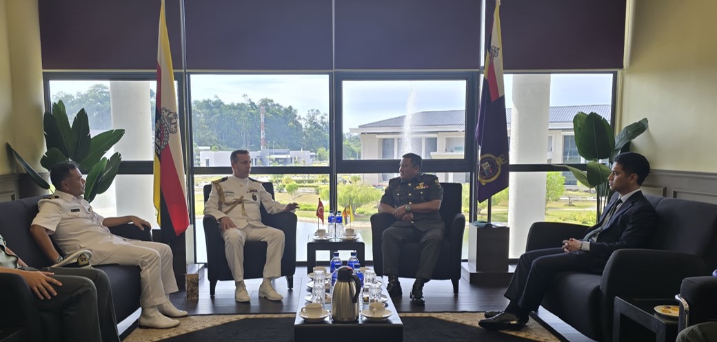 COURTESY CALL FROM TURKEY MILITARY ATTACHÉ ACCREDITED TO  BRUNEI DARUSSALAM