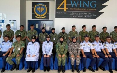 WORKING VISIT BY THE QUARTERMASTER OFFICE OF THE DEFENCE ACADEMY, RBAF TO NO. 41 SQUADRON, NO. 4 WING, ROYAL BRUNEI AIR FORCE (RBAIRF)