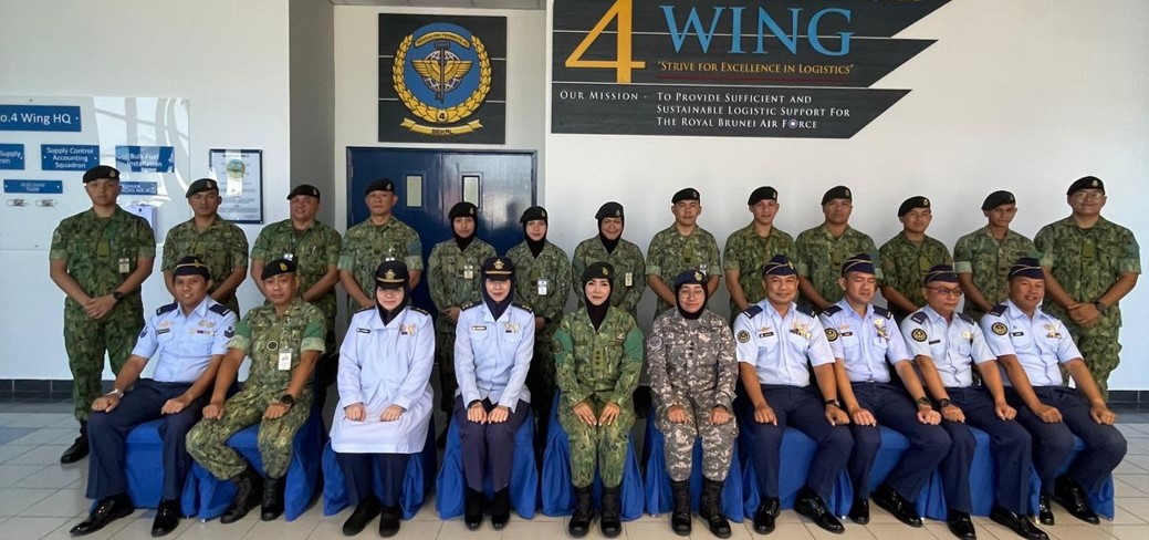 WORKING VISIT BY THE QUARTERMASTER OFFICE OF THE DEFENCE ACADEMY, RBAF TO NO. 41 SQUADRON, NO. 4 WING, ROYAL BRUNEI AIR FORCE (RBAIRF)